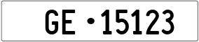 Truck License Plate